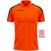Športový poloshirt Givova Fluo Orange|2XL Športový poloshirt Givova Fluo Orange|2XL