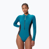 Dámske jednodielne plavky Speedo Scuba Flex Zip border blue/black Dámske jednodielne plavky Speedo Scuba Flex Zip border blue/black