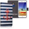 Kožený obal Huawei Y6 (2017) – Wallet Marine Design Kožený obal Huawei Y6 (2017) – Wallet Marine Design