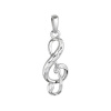 Strieborný prívesok husľový kľúč 64033 Strieborný prívesok husľový kľúč 64033