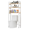 Kondela Regál nad WC, 63cm, dub natural, biely, BALRAM Kondela Regál nad WC, 63cm, dub natural, biely, BALRAM