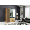 Šatníková skriňa Sorento 150 - dub craft zlatý / čierna Šatníková skriňa Sorento 150 - dub craft zlatý / čierna