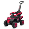 Detské elektrické odrážadlo Baby Mix Ruggy s vodiacou tyčou červené Detské elektrické odrážadlo Baby Mix Ruggy s vodiacou tyčou červené
