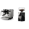 Rocket Espresso Bicocca, stainless silver + Eureka Mignon Silenzio 55, CR black Rocket Espresso Bicocca, stainless silver + Eureka Mignon Silenzio 55, CR black
