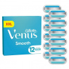 Gillette Venus Smooth Dámske Holiace Hlavice, 12 ks Náhradných Hlavíc Gillette Venus Smooth Dámske Holiace Hlavice, 12 ks Náhradných Hlavíc