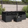 zahrada-XL Súprava záhradných pohoviek 7 pcs Čierna 55 x 55 x 37 cm 3354272 zahrada-XL Súprava záhradných pohoviek 7 pcs Čierna 55 x 55 x 37 cm 3354272