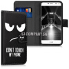 Kožený obal Huawei Y6 (2017) – Wallet Don´t Touch Kožený obal Huawei Y6 (2017) – Wallet Don´t Touch