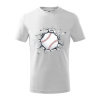 Baseball lopta v triku - Tričko detské bavlnené - 158 cm/12 rokov ( Biela ) Baseball lopta v triku - Tričko detské bavlnené - 158 cm/12 rokov ( Biela )