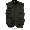 SOL´S WILD / Unisex vesta s vreckami - black M SOL´S WILD / Unisex vesta s vreckami - black M
