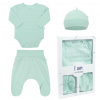 3-dielna dojčenská súpravička do pôrodnice New Baby I AM mätová 62 (3-6m) 3-dielna dojčenská súpravička do pôrodnice New Baby I AM mätová 62 (3-6m)