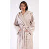 Vienetta Dámsky župan dlhý s kapucňou Pláž - výpredaj Farba: Smetana, Veľkosť: M Vienetta Dámsky župan dlhý s kapucňou Pláž - výpredaj Farba: Smetana, Veľkosť: M