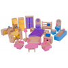 Bigjigs Toys Dřevěný nábytek do domečku pro panenky Bigjigs Toys Dřevěný nábytek do domečku pro panenky