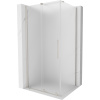 Mexen Velar posuvná sprchová kabína 130 x 85 cm, mrazené, brúsený nikel - 871-130-085-31-97 Mexen Velar posuvná sprchová kabína 130 x 85 cm, mrazené, brúsený nikel - 871-130-085-31-97