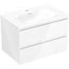 Mexen Orio, kúpeľňová skrinka 70 cm s umývadlom Vela, 2 zásuvky, biela lesklá, 91A10-07047-2-BFF00-W23M00 Mexen Orio, kúpeľňová skrinka 70 cm s umývadlom Vela, 2 zásuvky, biela lesklá, 91A10-07047-2-BFF00-W23M00