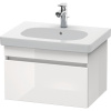 DURAVIT DuraStyle závesná skrinka pod umývadlo, 1 zásuvka, 600 x 453 x 398 mm, biela vysoký lesk, DS638302222 DURAVIT DuraStyle závesná skrinka pod umývadlo, 1 zásuvka, 600 x 453 x 398 mm, biela vysoký lesk, DS638302222