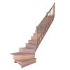 StarWood Schody Lindos Pro bukové pravé 100cm uzavreté drev. dizajn. zábradlie StarWood Schody Lindos Pro bukové pravé 100cm uzavreté drev. dizajn. zábradlie