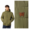 Wrangler TRANSITIONAL PUFFER Ivy Green ZELENÁ PUCHOVÁ BUNDA S KAPUCŇOU S Wrangler TRANSITIONAL PUFFER Ivy Green ZELENÁ PUCHOVÁ BUNDA S KAPUCŇOU S