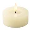 Vianočná elektrická sviečka LED Ø 7 x 6 cm krémová, teplé biele svetlo Vianočná elektrická sviečka LED Ø 7 x 6 cm krémová, teplé biele svetlo