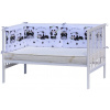 Mantinel do postieľky 4 dielny - Scarlett Panda - 210 x 40 cm - biela Mantinel do postieľky 4 dielny - Scarlett Panda - 210 x 40 cm - biela