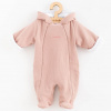 Zimná dojčenská kombinéza s kapucňou New Baby Frosty pink Zimná dojčenská kombinéza s kapucňou New Baby Frosty pink
