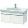 DURAVIT DuraStyle závesná skrinka pod umývadlo, 1 zásuvka, 800 x 453 x 398 mm, biela vysoký lesk, DS638402222 DURAVIT DuraStyle závesná skrinka pod umývadlo, 1 zásuvka, 800 x 453 x 398 mm, biela vysoký lesk, DS638402222