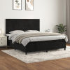 zahrada-XL Posteľný rám boxspring s matracom čierny 180x200 cm zamat 3142919 zahrada-XL Posteľný rám boxspring s matracom čierny 180x200 cm zamat 3142919