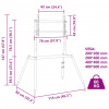 vidaXL Podstavec pod TV 37-86-palcov Max VESA 400x600 mm 60 kg - Čierna - 159292-95183 vidaXL Podstavec pod TV 37-86-palcov Max VESA 400x600 mm 60 kg - Čierna - 159292-95183