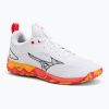 Volejbalové topánky Mizuno Wave Luminous 3 white/fiery coral 2/citrus Volejbalové topánky Mizuno Wave Luminous 3 white/fiery coral 2/citrus