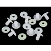 Kĺby s poistkou Ø20 mm Transparent 4sada Kĺby s poistkou Ø20 mm Transparent 4sada