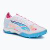 Kopačky PUMA Ultra 5 Match Vol. Up TT puma white/luminous blue/poison pink/fizzy melon Kopačky PUMA Ultra 5 Match Vol. Up TT puma white/luminous blue/poison pink/fizzy melon