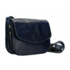 Kožená kabelka na rameno MI896 tmavomodrá Made in Italy Kožená kabelka na rameno MI896 tmavomodrá Made in Italy