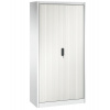 Kancelárska skriňa Omnispace, zalamovacie dvere, 1000 x 420 x 1980 mm, biela Kancelárska skriňa Omnispace, zalamovacie dvere, 1000 x 420 x 1980 mm, biela