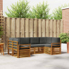 Rohová sofa sada s polštářem 6 pcs Přirozená a Anthracitová 3375372 Rohová sofa sada s polštářem 6 pcs Přirozená a Anthracitová 3375372