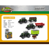 Traktor s prívesom kov/plast 17 cm (W057678) Traktor s prívesom kov/plast 17 cm (W057678)