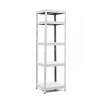 Policový regál Trestles RH 2200x600x600, nosnosť 1750 kg, 5 políc Farba: sivá, Typ police: biela HDF 5 mm Policový regál Trestles RH 2200x600x600, nosnosť 1750 kg, 5 políc Farba: sivá, Typ police: biela HDF 5 mm