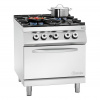 Bartscher Plynový sporák 900, W900, 4 horáky, plynová rúra 2/1 GN | Bartscher Bartscher Plynový sporák 900, W900, 4 horáky, plynová rúra 2/1 GN | Bartscher