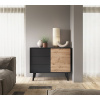 Menšia komoda Willow - čierna/dub artisan Menšia komoda Willow - čierna/dub artisan