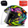 OTVORENÁ PRILBA NA MOTORKU KID LS2 OF622 FUNNY II JOY BLACK JET ECE 22.06 OTVORENÁ PRILBA NA MOTORKU KID LS2 OF622 FUNNY II JOY BLACK JET ECE 22.06