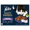 Felix Tasty Shreds hovädzie, kura, losos a tuniak v šťave 12 x 80 g Felix Tasty Shreds hovädzie, kura, losos a tuniak v šťave 12 x 80 g