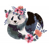 ZUTY Maľovanie podľa čísel - PANDA S KVETMI Rámovanie: vypnuté plátno na rám, Rozmer: 40x50 cm ZUTY Maľovanie podľa čísel - PANDA S KVETMI Rámovanie: vypnuté plátno na rám, Rozmer: 40x50 cm