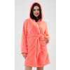 Vienetta Dámsky župan krátky s kapucňou Grepfruit Farba: Ružová, Veľkosť: M Vienetta Dámsky župan krátky s kapucňou Grepfruit Farba: Ružová, Veľkosť: M
