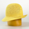 Dámsky klobúk z papiera - nezdobený - žltá/55 Dámsky klobúk z papiera - nezdobený - žltá/55
