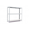 Policový regál Trestles RH 1200x1400x300, nosnosť 900 kg, 3 police Farba: sivá, Typ police: biela HDF 5 mm Policový regál Trestles RH 1200x1400x300, nosnosť 900 kg, 3 police Farba: sivá, Typ police: biela HDF 5 mm