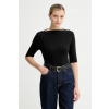 Calvin Klein tričko dámske bavlnené LV044C217G čierna XXS Calvin Klein tričko dámske bavlnené LV044C217G čierna XXS