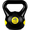 MOVIT Kettlebell činka - 4 kg, čierna/žltá MOVIT Kettlebell činka - 4 kg, čierna/žltá