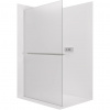 CERANO - Sprchová zástena Walk-in Crystal Ľ/P - 8 mm + polička/držiak na uteráky - bezvzperový systém - chróm, mliečne sklo - 80x200 cm CERANO - Sprchová zástena Walk-in Crystal Ľ/P - 8 mm + polička/držiak na uteráky - bezvzperový systém - chróm, mliečne sklo - 80x200 cm