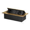 Výklopný blok zapuštěný ORNO OR-GM-9034/C, 2x 230V, 2x USB (A+C type; 3.6A), barva zlatá Výklopný blok zapuštěný ORNO OR-GM-9034/C, 2x 230V, 2x USB (A+C type; 3.6A), barva zlatá