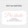 Sójová sviečka kvetinka Darčeková karta: Pre šťastie Sójová sviečka kvetinka Darčeková karta: Pre šťastie
