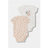 Dojčenské bavlnené body s elastanom United Colors of Benetton 2-pak 3WGGAB010.W.Stagionale biela 50 Dojčenské bavlnené body s elastanom United Colors of Benetton 2-pak 3WGGAB010.W.Stagionale biela 50