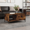 zahrada-XL Konferenčný stolík dymový dub 90x50x40 cm kompozitné drevo 829217 zahrada-XL Konferenčný stolík dymový dub 90x50x40 cm kompozitné drevo 829217